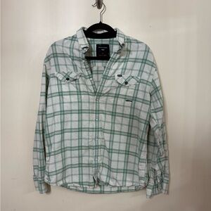 Men's Green Checkered Casual Shirt